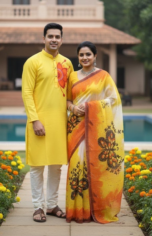 প্রিমিয়াম হাফ সিল্ক শাড়ি